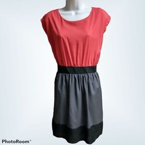 BeBop Colorblock Fit and Flare Skater Dress